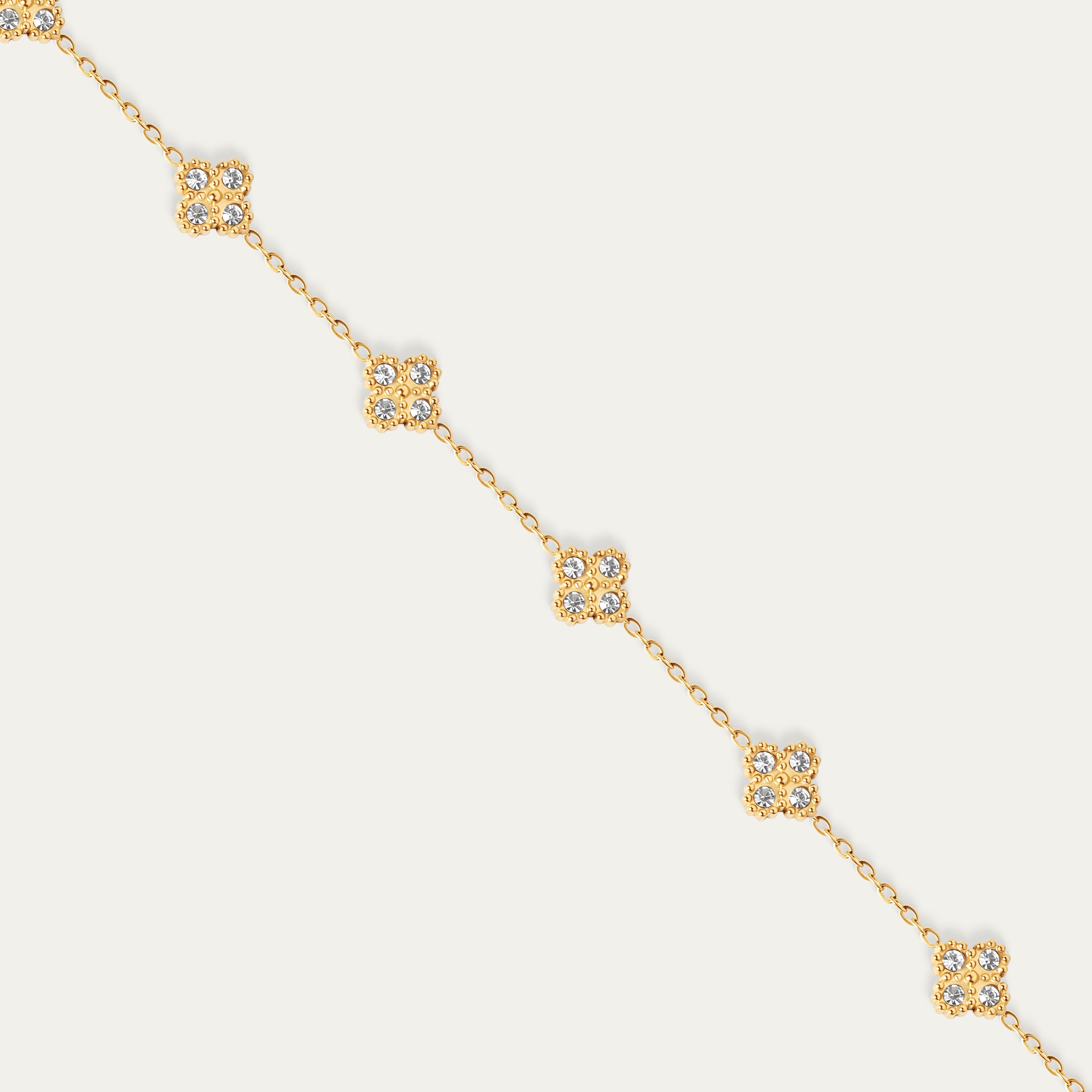 Calo Tiny CZ Bracelet (18K Gold Stainless Steel)