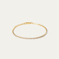 Tenisia Biggie CZ Bracelet (18K Gold Brass)